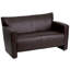Causeuse en cuir noir-118913849