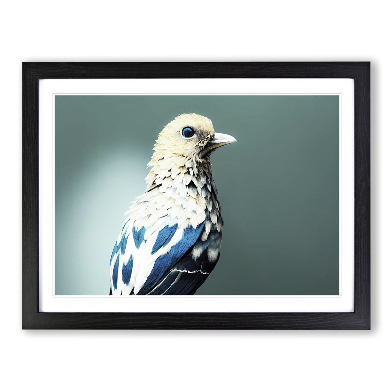 Luscious Bird - Single Picture Frame Print, Black, 46cm H x 64cm W x 2cm D