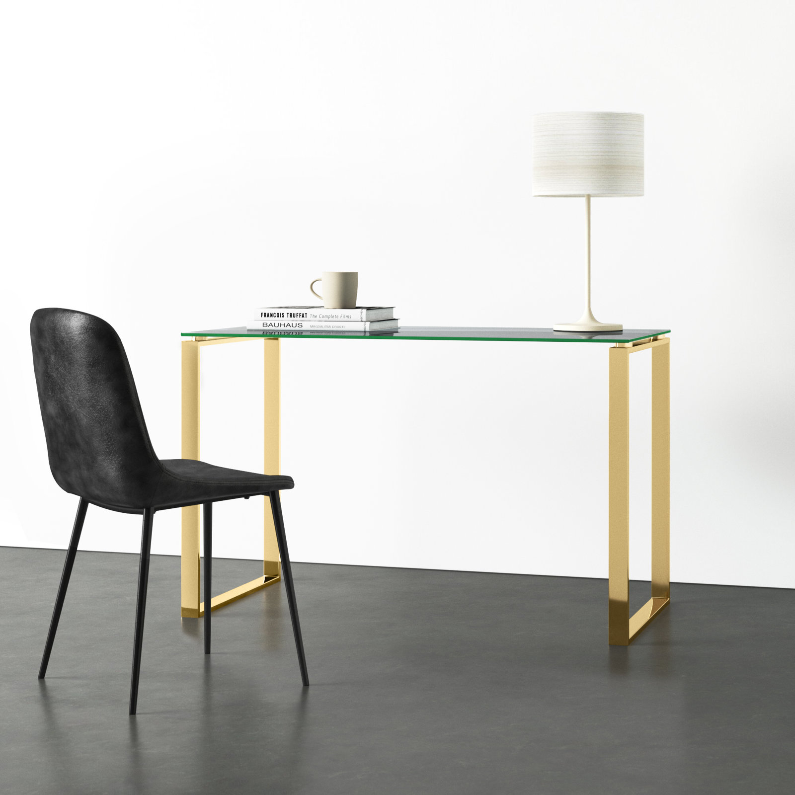 Orion Writing Desk, Gold