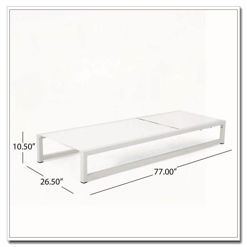 CHAISE LUNGE, Blanc, 2