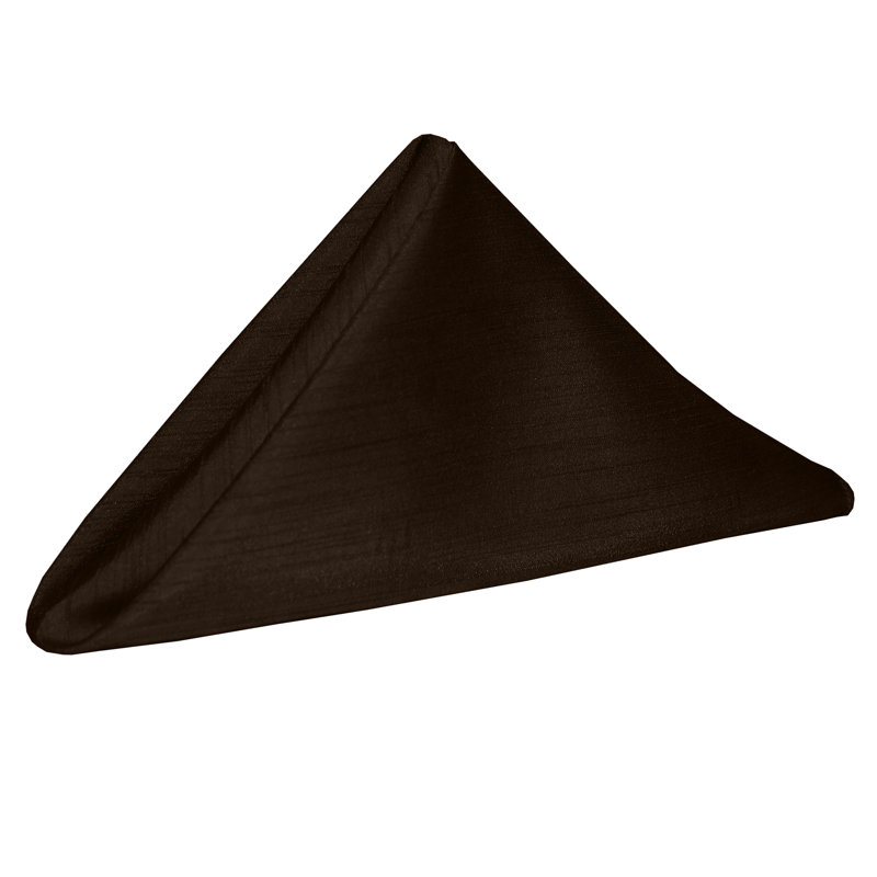 Yulia Silk Square Napkin, Chocolate, 20" x 20"