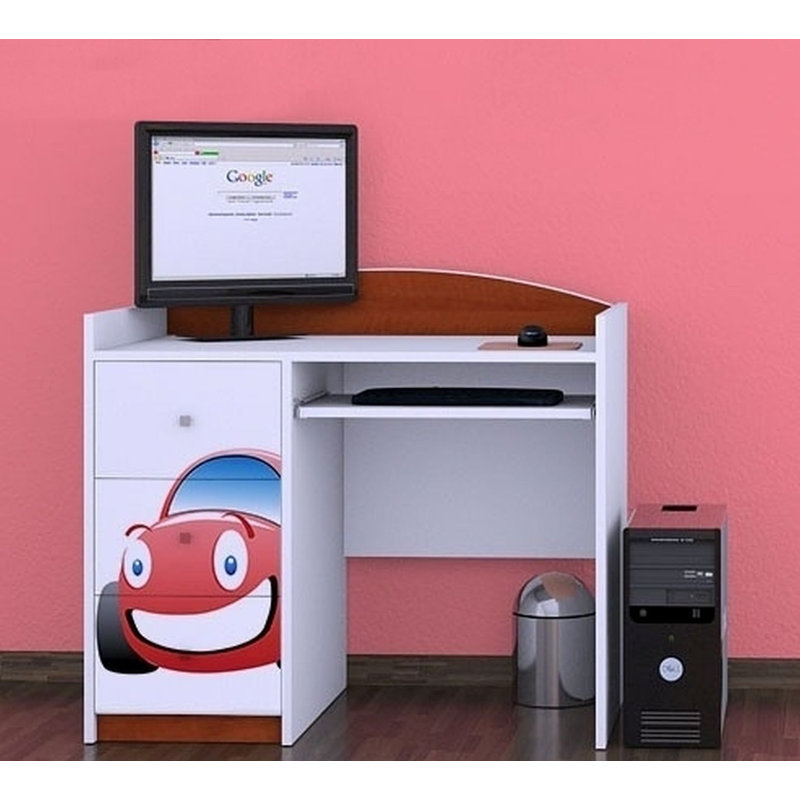 Carlos 100cm Computer Desk, Brown
