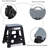 Aledward Black/Gray Foldable Step Stool