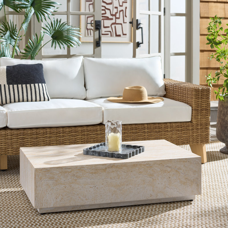 Table basse Aurielle, Travertine
