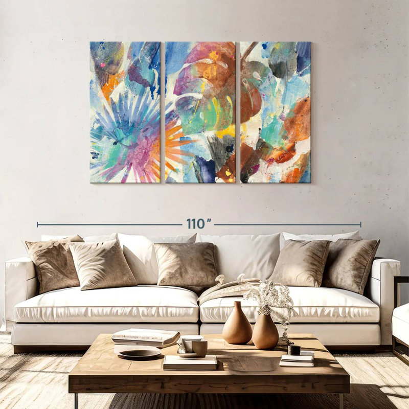 Harnek Palm Abstract, 48" H x 74" W