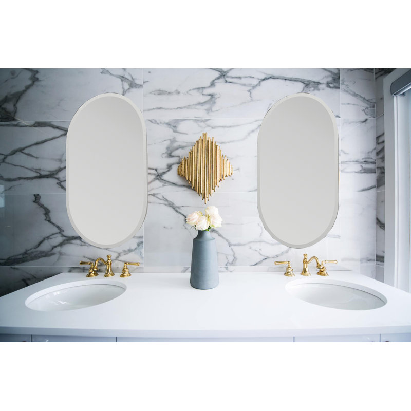 Arduina Oval Wall Mirror, 39.5" H x 23.6" W