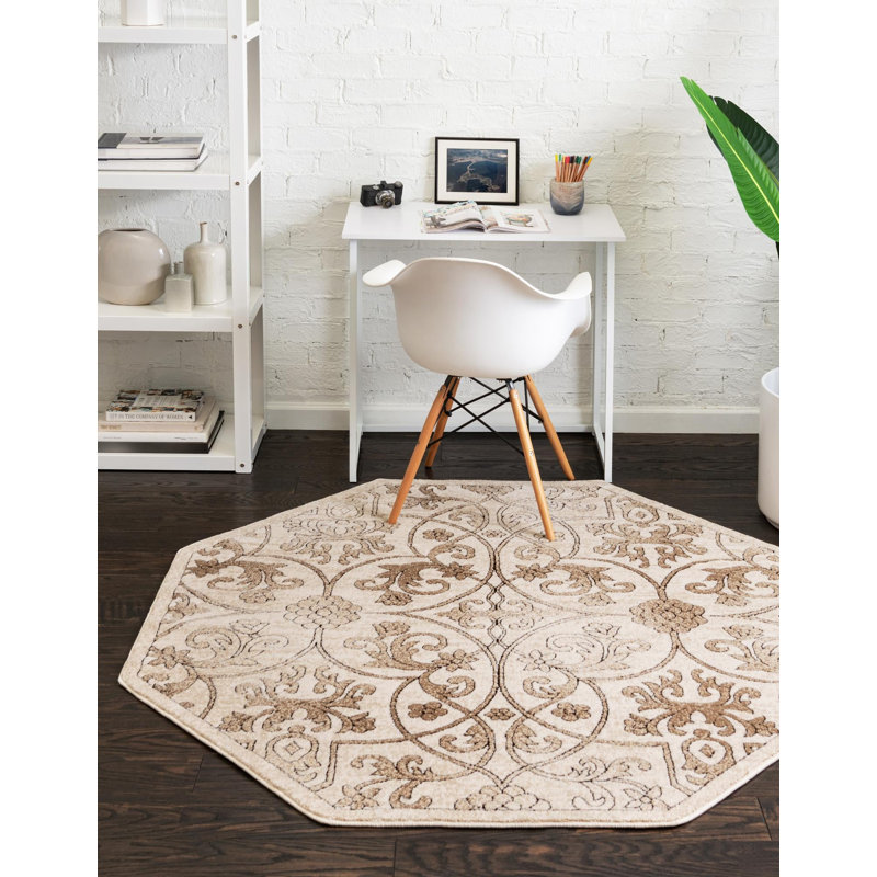 Emigdio Oriental Indoor Rug, Octagon 6'