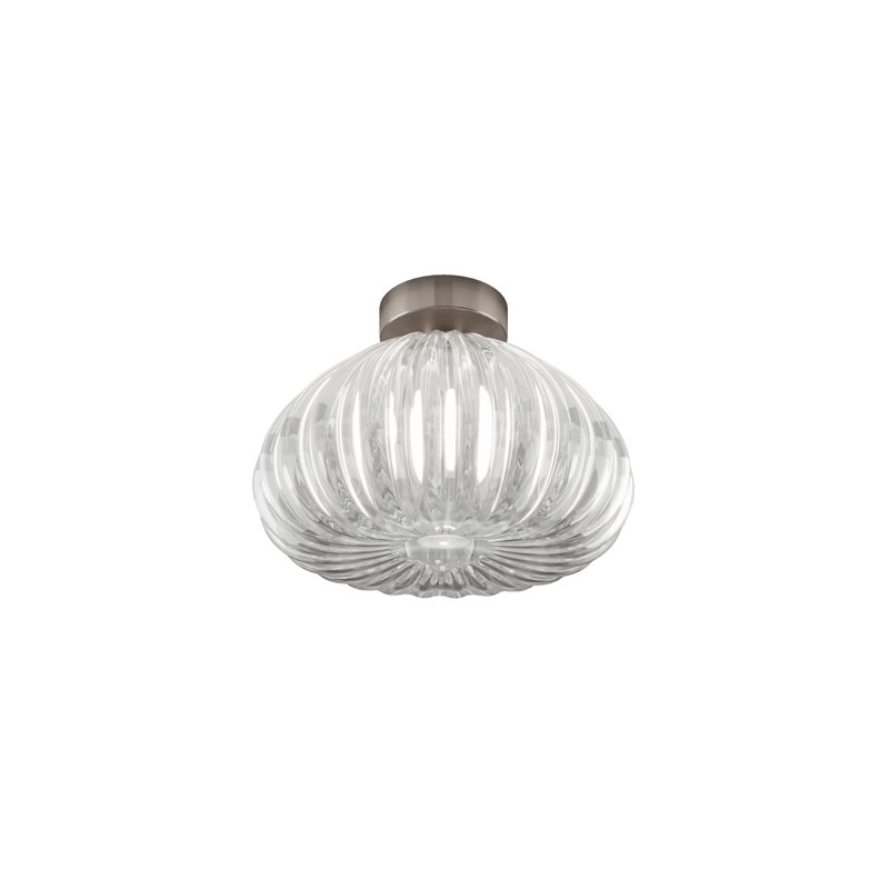 Diamante Ceiling Lamp G Crystal Satin Nickel E26 Ul, Crystal