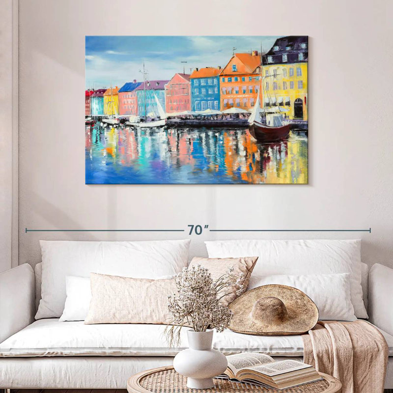 Ravi Cafes By Copenhagen Canal, H 30 po x l 45 po