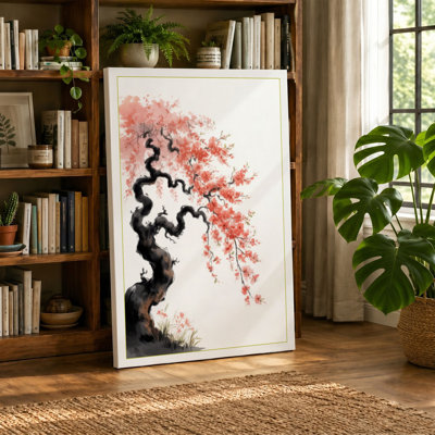 Blossom Tree Japandi - Wrapped Canvas