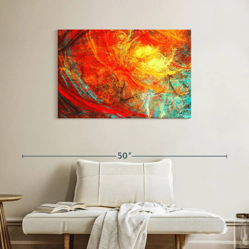 Avery Abstract Flame, 26" H x 39" W