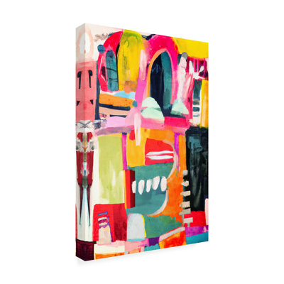 «Emsal Vibrant Abstract», reproduction d'art sur toile tendue