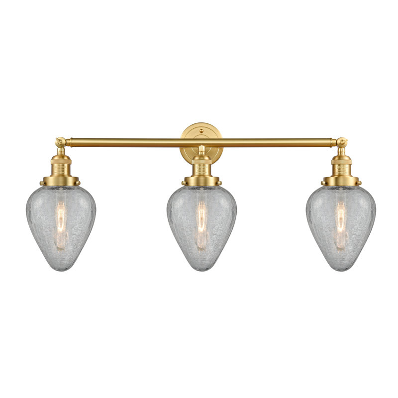 Shauna 3 - Light Dimmable Vanity Light, Satin Gold