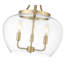 Luminaire suspendu en laiton bruni 15,75 pouces Annabell