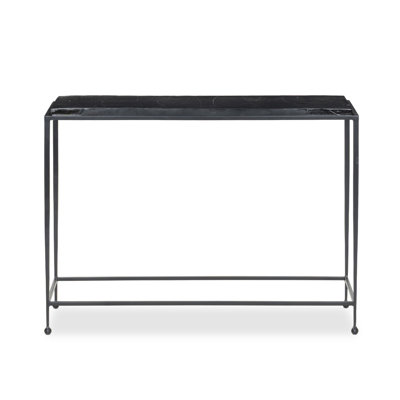 42" Cast Glass Console Table