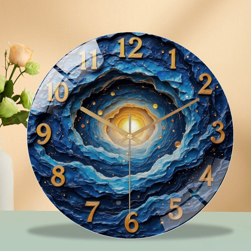 Horloge murale horloge murale 12 po Cosmic Vortex