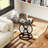 Vintage Industrial Wheel Design Side Table