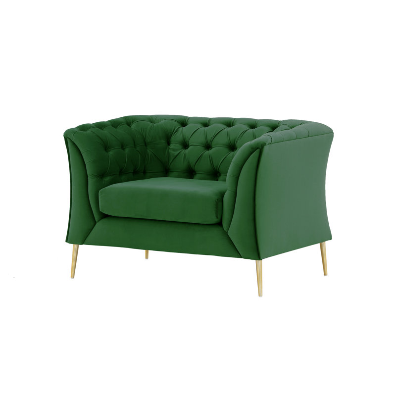 Ranae Upholstered Chair And A Half, Green