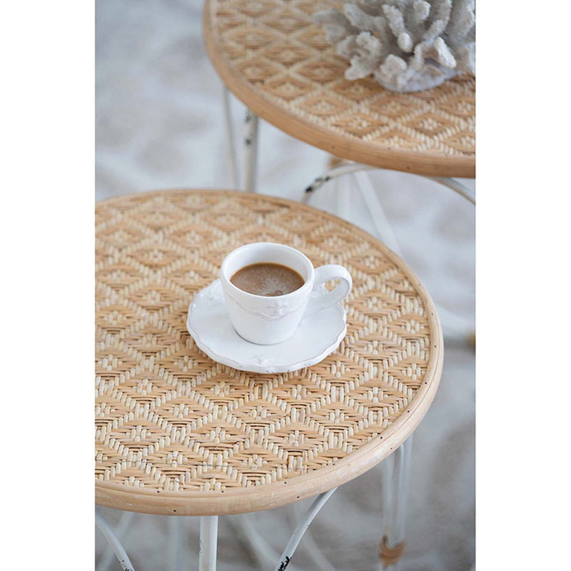 Valera Solid Wood Top End Table Set