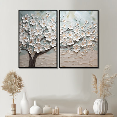 Dogwood Serenity Magical Tree IV - Floral Flower Field Wall Art