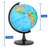 13" Tabletop World Globe Desk Decoration, 360° Horizontal Rotation with Clear Text Markings