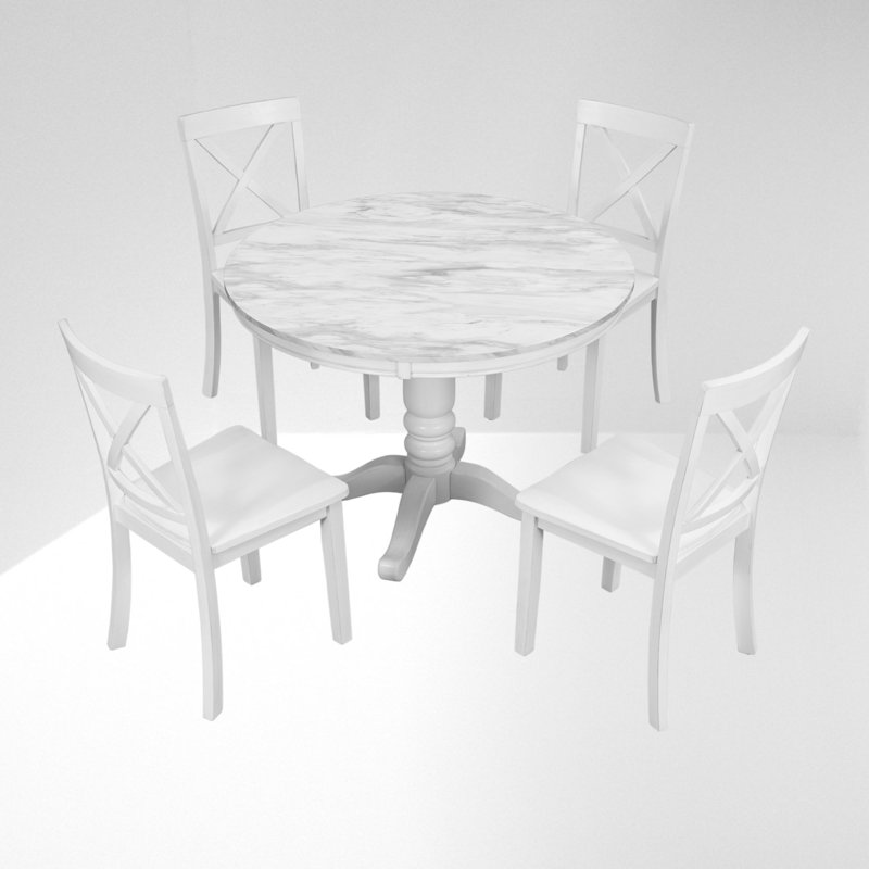 4 - Person Pedestal Dining Set