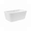 Baignoire de trempage autoportante en acrylique avec bonde, trop-plein et finition blanche brillante 67 po x 32 po -130167155