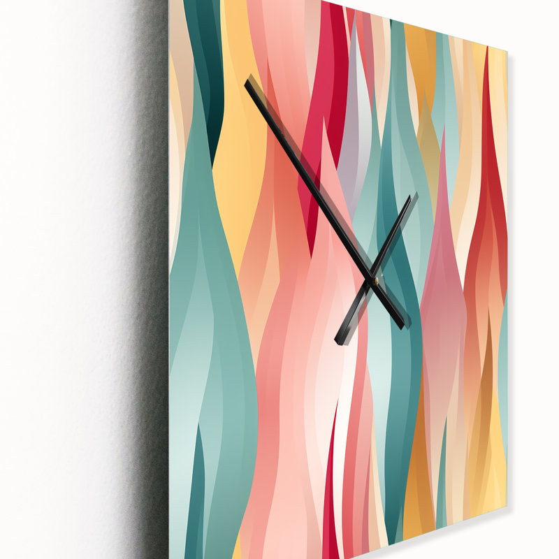 Jarell - Horloge murale géométrique moderne, Moyen