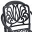 Ensemble de salle à manger 7 pièces en fonte d'aluminium toutes saisons comprenant 2 chaises pivotantes, 4 chaises de salle à manger et une table rectangulaire avec cadre noir (même numéro de pièce: W1710S00367)