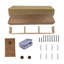 Tablette flottante en bois massif Garym
