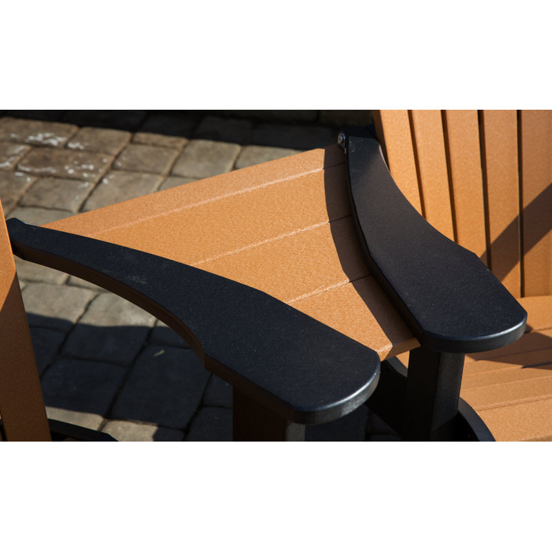 Aatikah Outdoor Adirondack Set, Cedar/Black