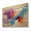 Coups de peinture abstraits sur bois-637124950