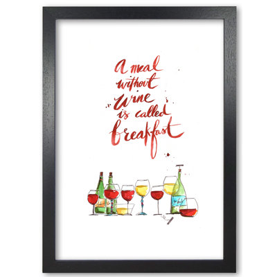 A Meal Without Wine - Single Picture Frame Print