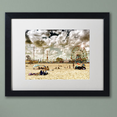 Coney Island Beach Framed Photographic Print