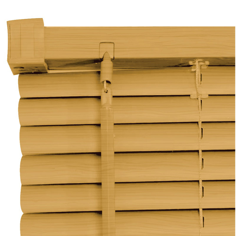 PVC Room Darkening Venetian Blind, Teak, 213 cm L x 135 cm W