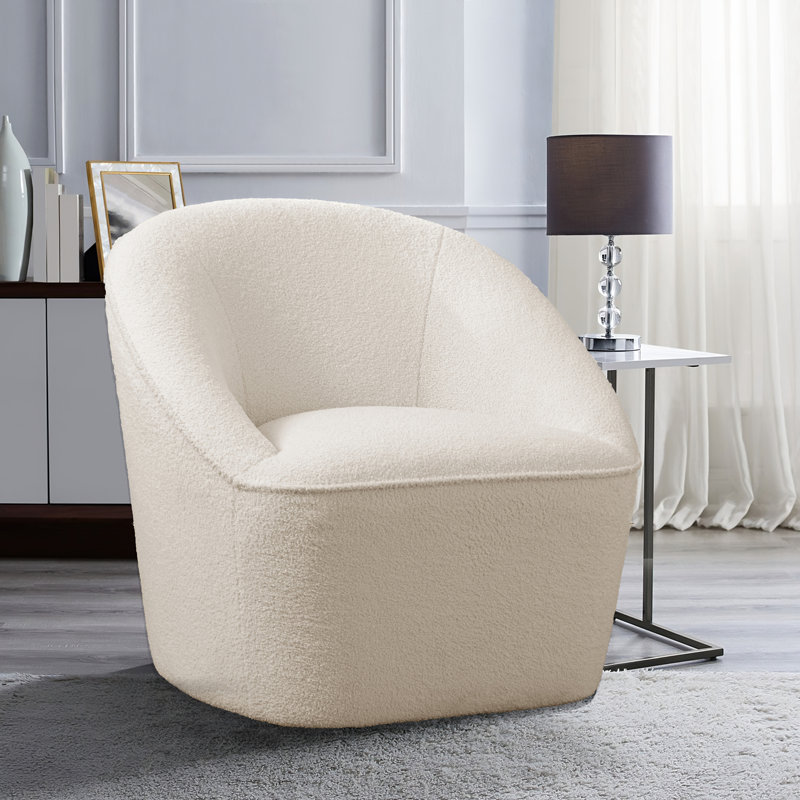 Fauteuil pivotant Anson Boucle