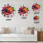 Horloge murale rouge-60327962