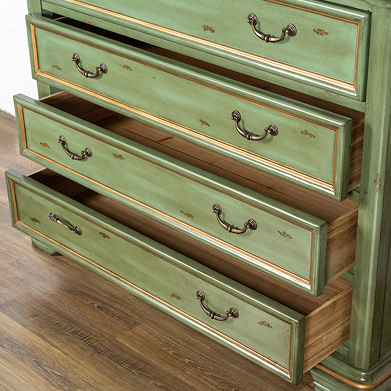 Simple commode d'appoint en bois vert