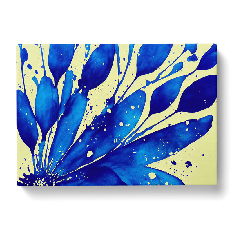 Bluebell Flower Splash Vol.1 Abstract - Wrapped Canvas, 50cm H x 76cm W x 3cm D