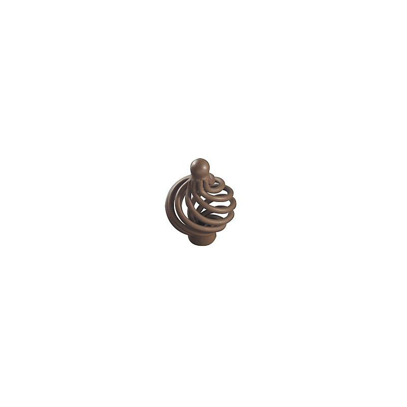 (5 Pack) 1-3/8 inch Bird Cage Knob Rust