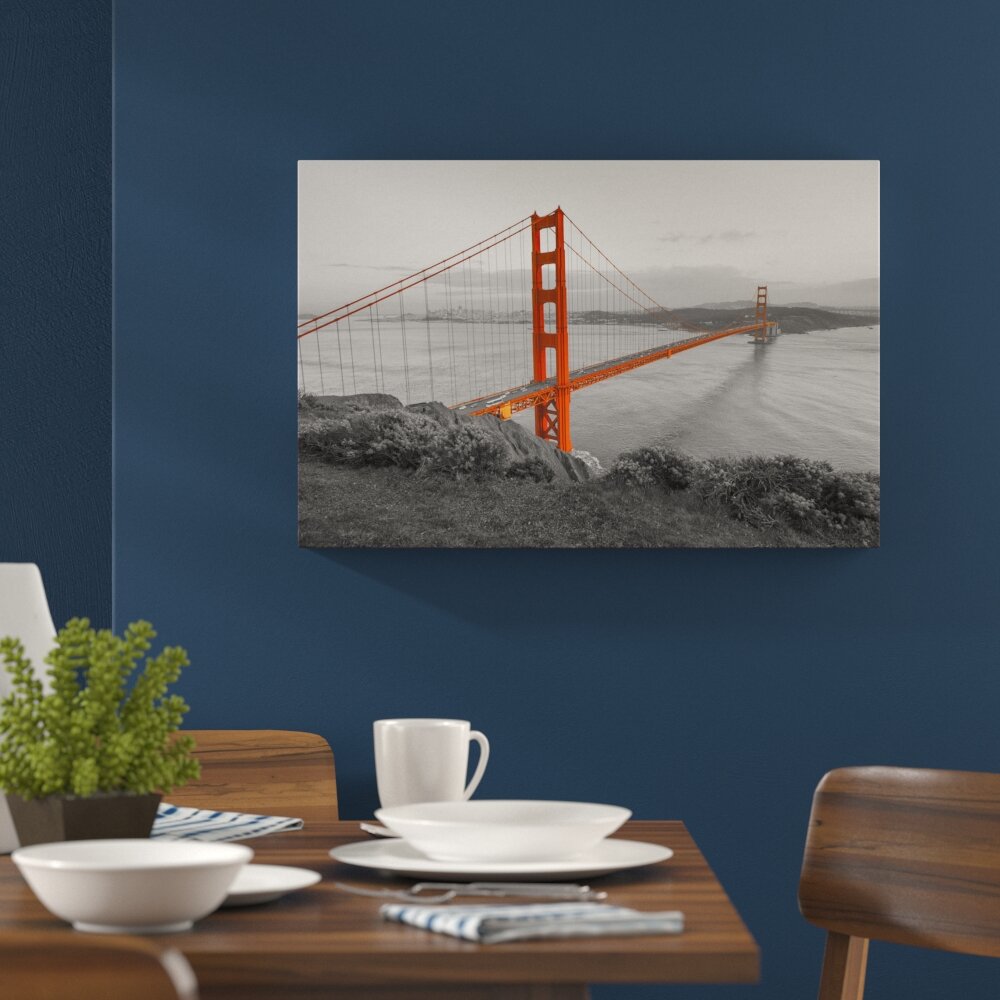 Leinwandbild „Golden Gate Bridge San Francisco A", Grafikdruck