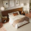 Ensemble de chambre à coucher en bois massif cannelé 3 pièces Ellison-1035223139-1035223150