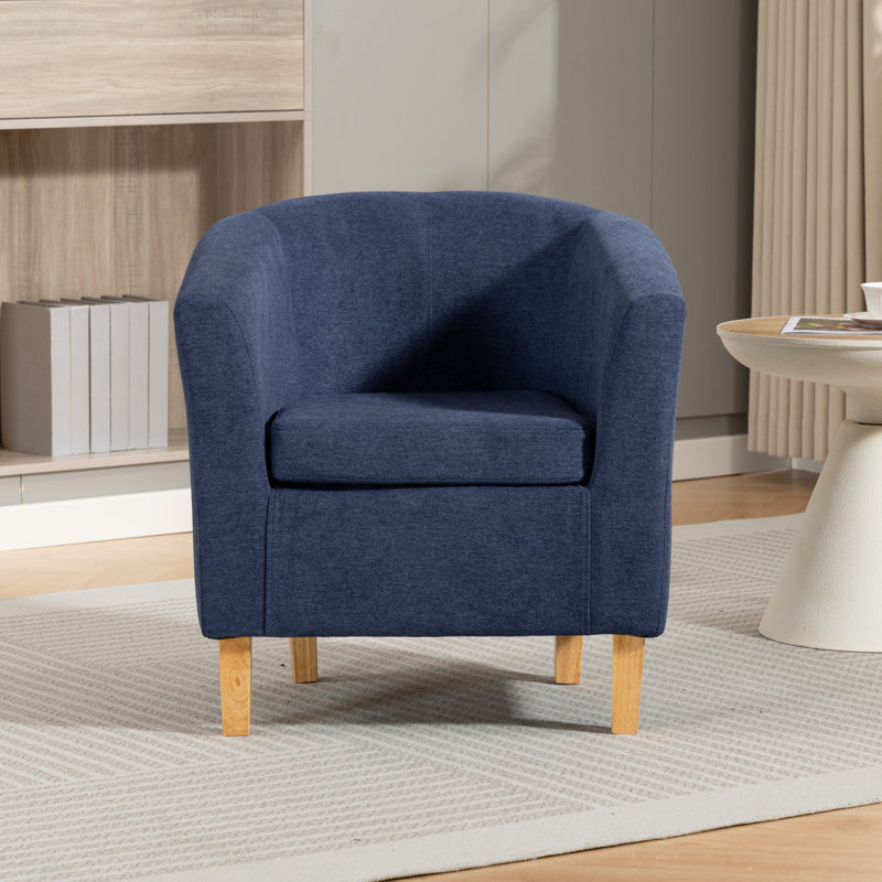 Upholstered Armchair, Blue