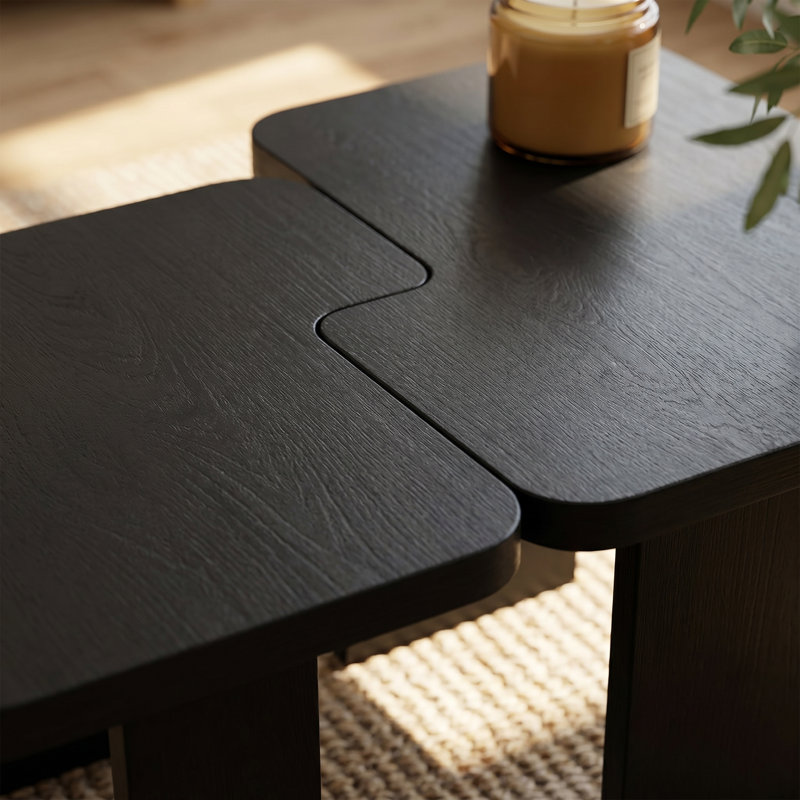 Ensemble de tables basses Modern, Black