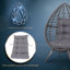 Chaise de terrasse avec coussins Luxembourg-990205794-990205793