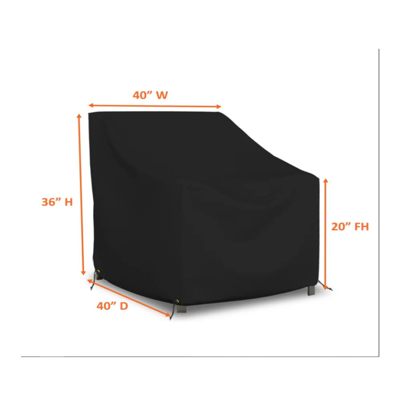 Outdoor Chair Cover, 91.4cm H x 101.6cm W x 101.6cm D
