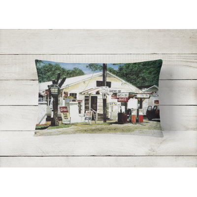 Garcia's Grocery Indoor/Outdoor Throw Pillow