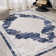 Amee Ornate Medallion Modern Ivory/Navy Rug