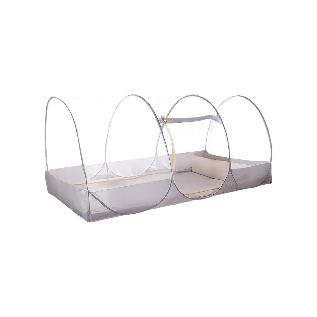 Pop-up Foldable Mosquito Net, Single Family Bed Mosquito Net with Zip