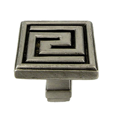 Greek Key Square Knob